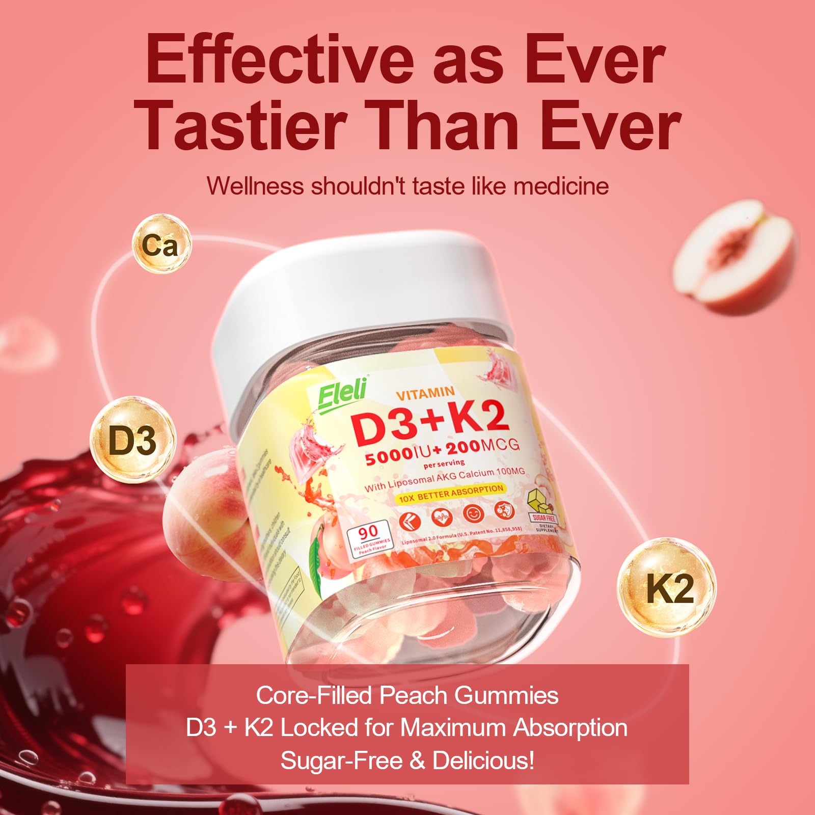 Absorption liposomale 10x dEleli – meilleure disponibilité potentielle des nutriments.