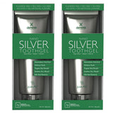 Elementa Silver Gel dentifrice Wintermint en utilisation, reminéralisation douce et ingestion sûre.