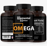 EPA et DHA affichés, 1440 mg par portion dans Elemental Nutrition