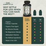 Capsules pullulan Elements of Life Multivitamine Homme, formulation naturelle et facile à avaler.