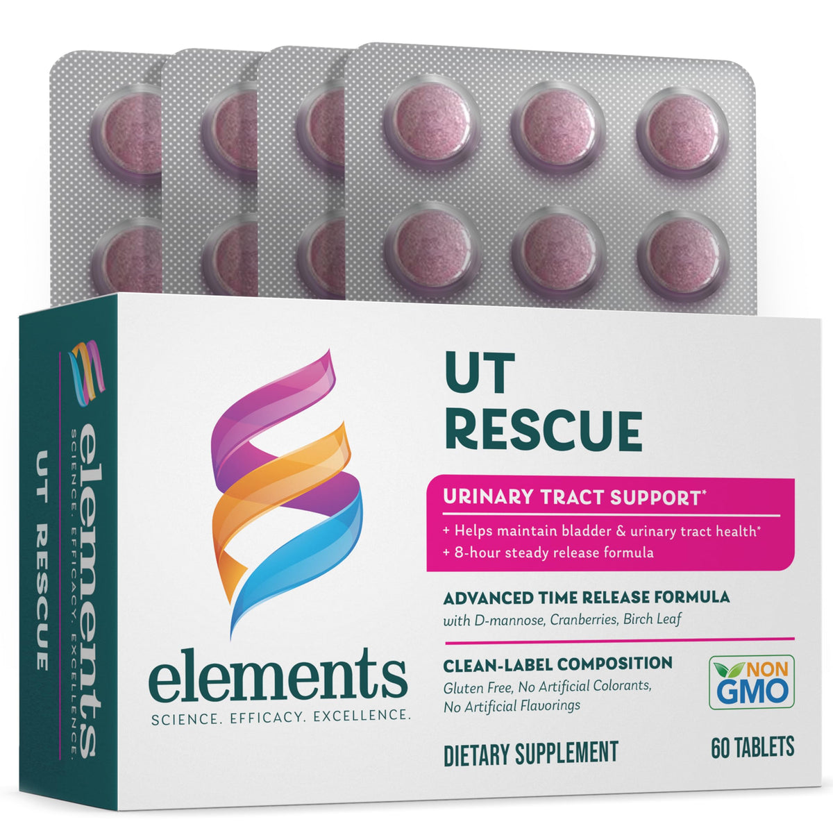 Elements UT Rescue: boîte de 60 comprimés pour un soutien quotidien