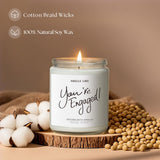 Coffret cadeau Elequaint bougie vanille, présentation élégante prête à offrir