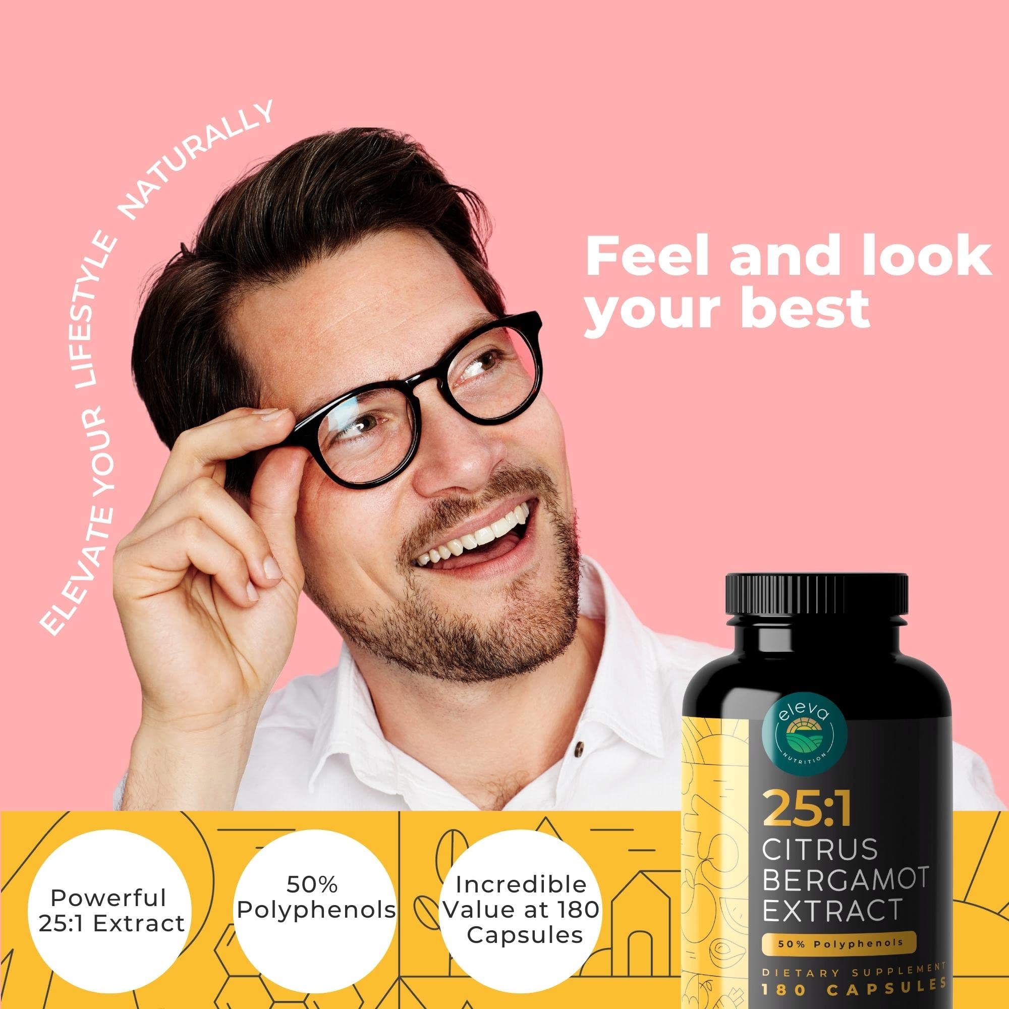 Bouteille Eleva Nutrition Bergamote: capsules pratiques pour votre routine
