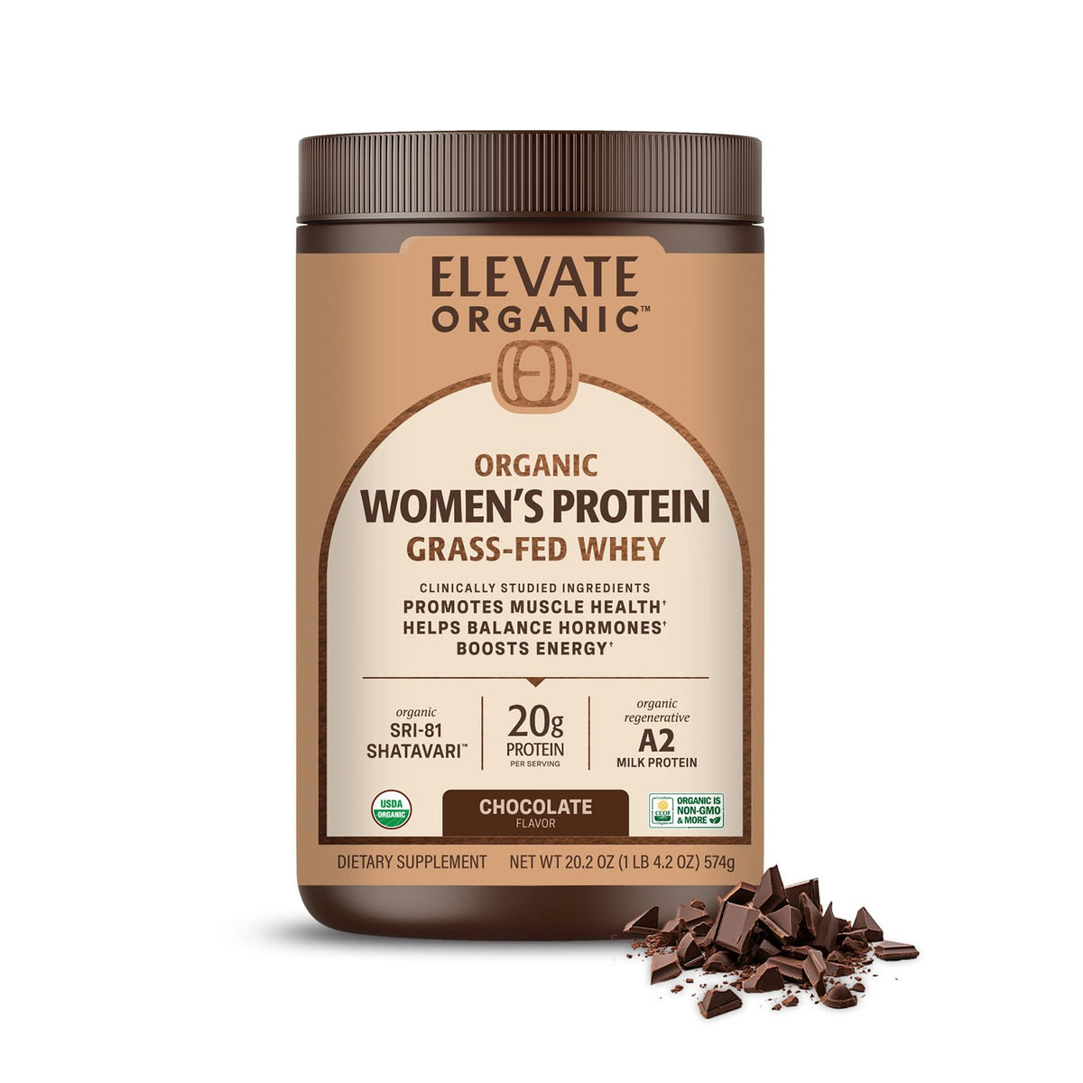 Protéine Elevate Organic Chocolat : bouteille prête à mélanger