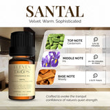 Eleven Drops Santal Aroma: brume d’ambiance rafraîchissante pour pièces.