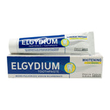 Elgydium dentifrice citron vue du tube fraîcheur en brossage