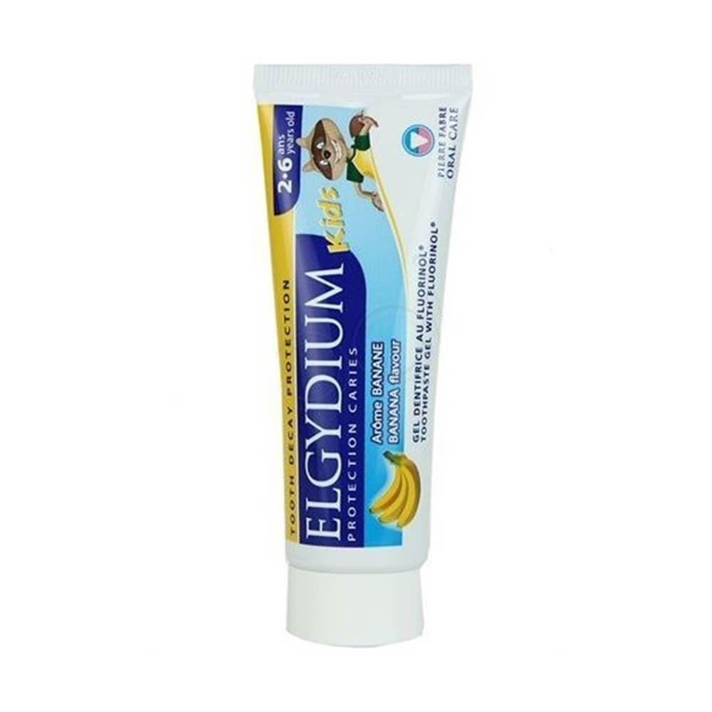 Elgydium Kids Toothpaste Gel banane: protection douce de l'émail et brossage facile pour les enfants