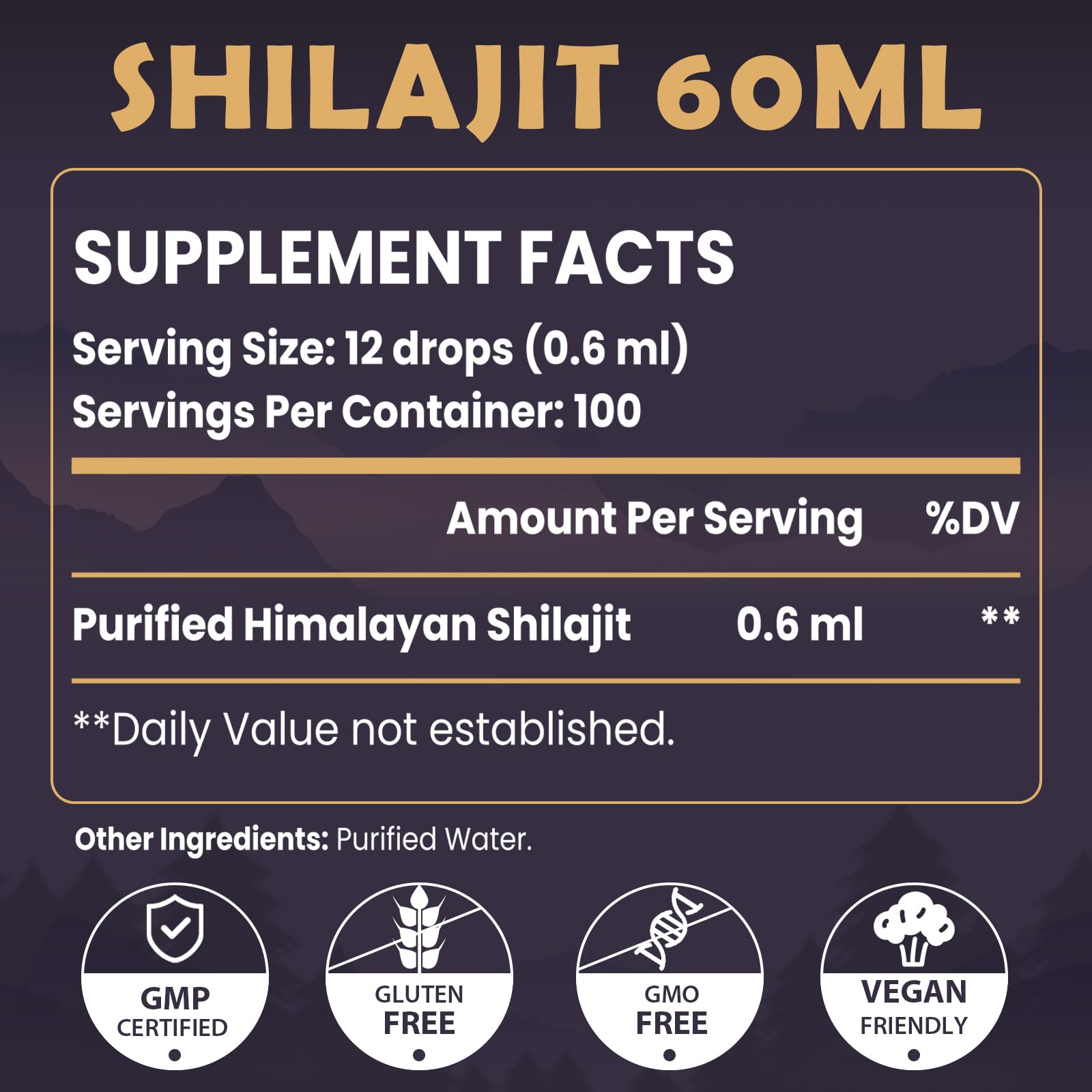 Elikadur Shilajit origine Himalaya, extrait naturel riche en nutriments essentiels.