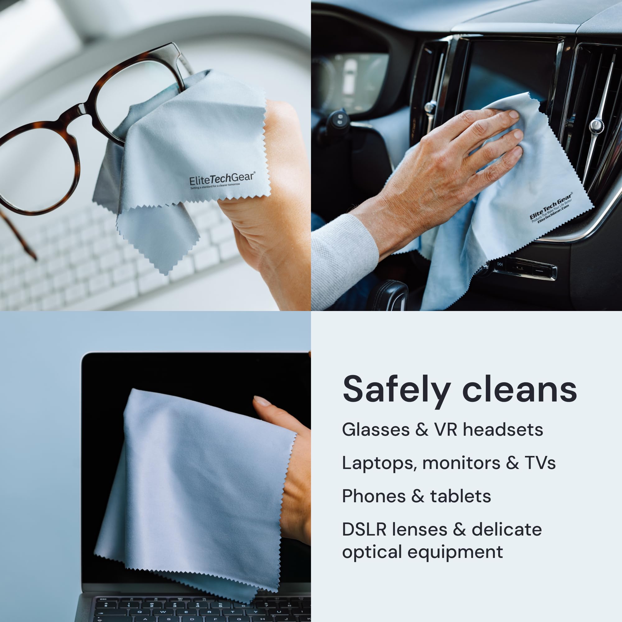 Chiffon microfibre portable Elite Screens, pratique à emporter