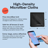 Lingette microfibre Elite Screens noir format individuel pratique en déplacement