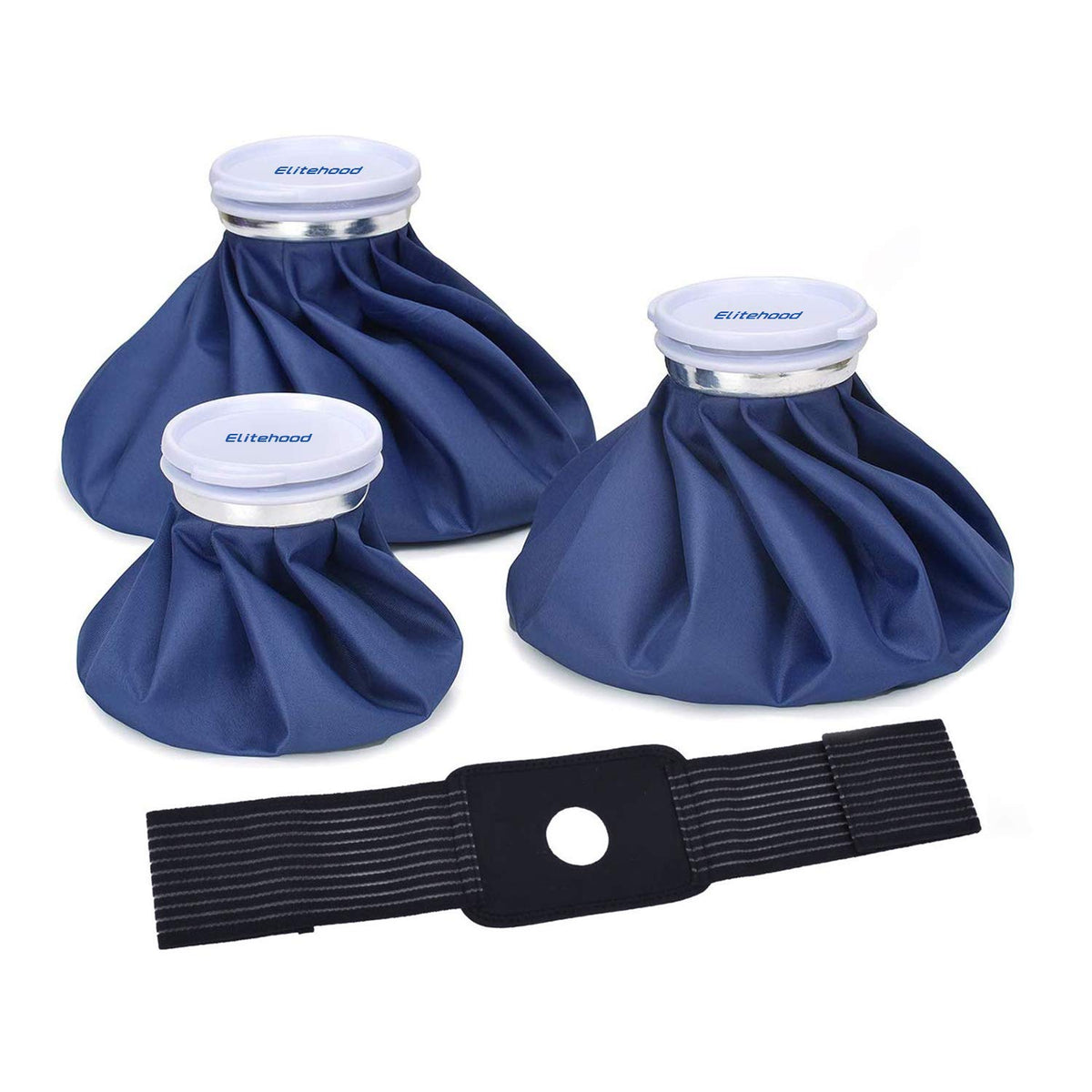 Elitehood pack glace 6 pouces avec support élastique, stabilité après entraînement