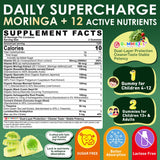 ELLAMENTZ bonbons gélifiés Moringa – Gommes rouges: texture agréable et énergie durable.