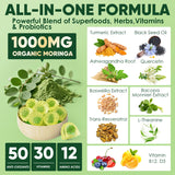 ELLAMENTZ bonbons gélifiés Moringa – Fiche nutrition: aperçu clair des nutriments.