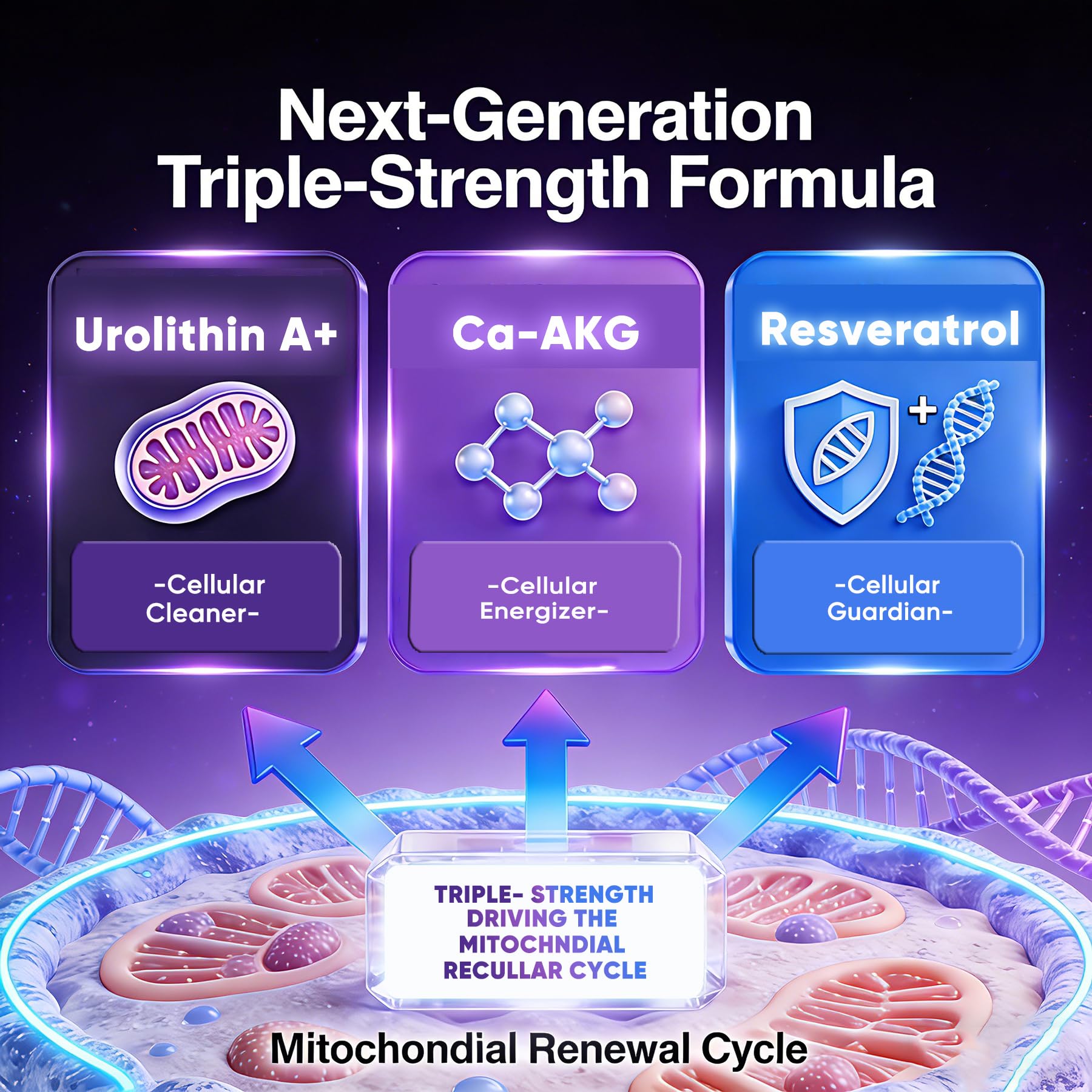 ELLAMENTZ Ca‑AKG 200 mg, visuel du nutriment clé énergie