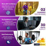 Étiquette détaillée Ellamentz D3-K2, conseils d’utilisation et ingrédients.