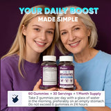 ELLAMENTZ flacon de 120 gommes, pratique et portable.