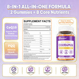 Gomme Ellamentz CoQ10 200 mg, texture agréable et sans sucre.