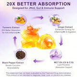 Ellamentz Gummies mélange curcuma gingembre – texture agréable lors du repas quotidien