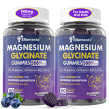 ELLAMENTZ Magnésium Glycinate Gummies – bouteille prête pour une détente nocturne.