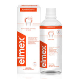 Elmex Kariesschutz flacon bain-bouche 400 ml, fraîcheur durable après le brossage.