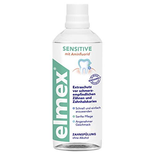 Elmex Sensitive Mouthwash sans alcool: soin doux pour dents sensibles
