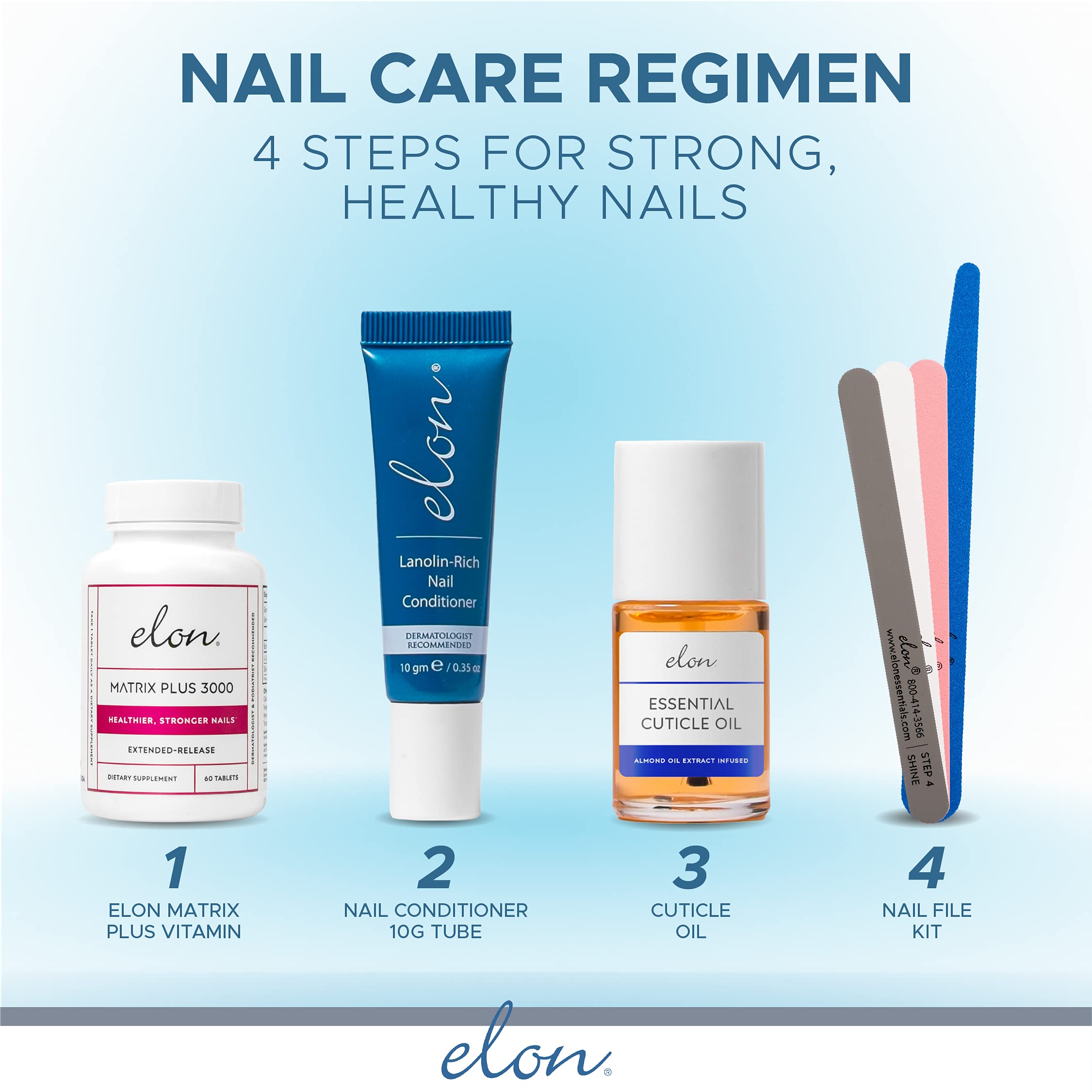 Elon Matrix Plus 3000: utilisation quotidienne pour soutenir la santé des ongles.