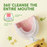 ELOTAME Capybara assure un nettoyage 360° autour des dents de l'enfant.