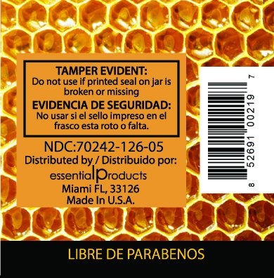ELP ESSENTIAL flacon-pommade, ingrédients visibles et démonstration claire pour l'utilisation.