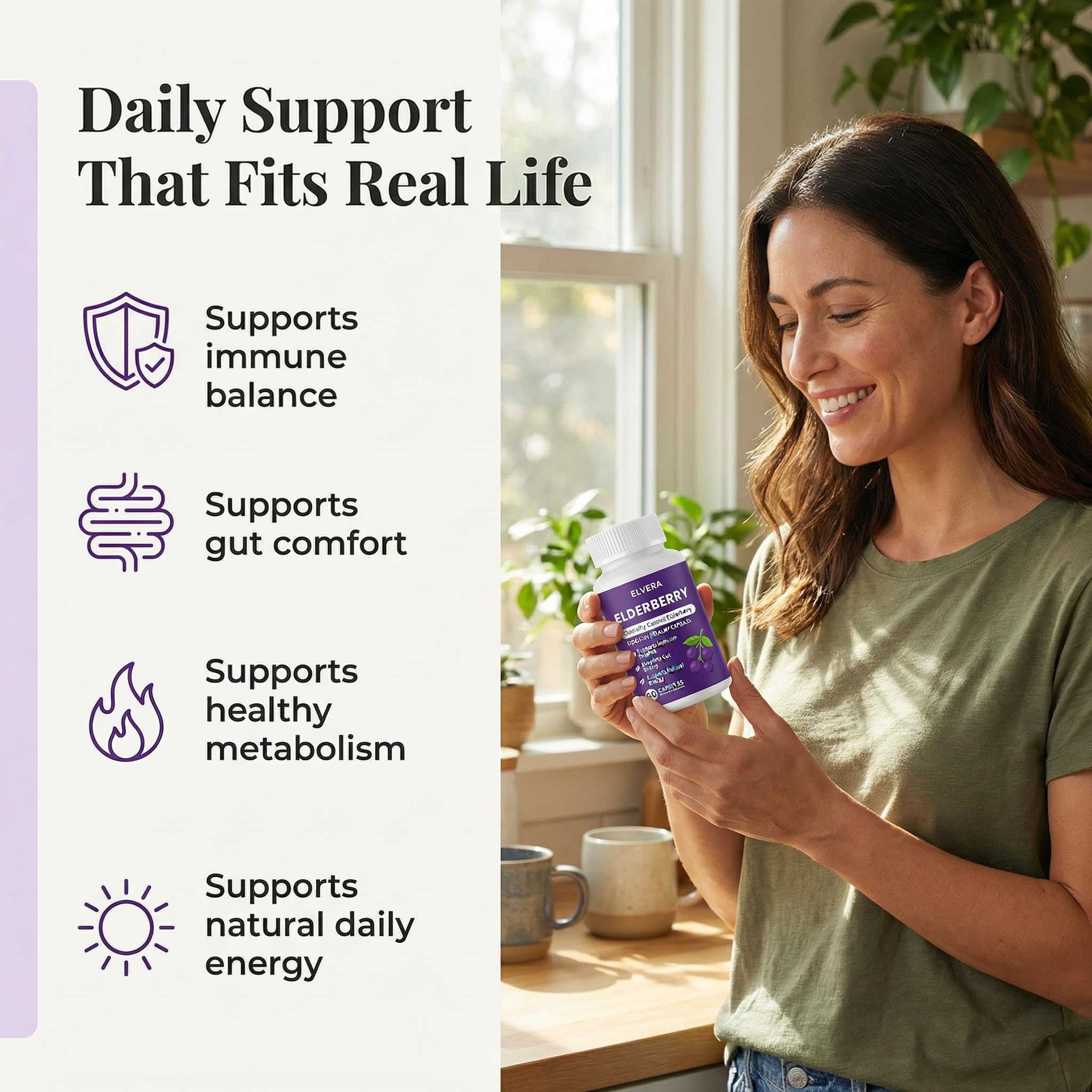 ELVERA Gélules quotidiennes : routine simple pour le confort intestinal.