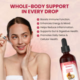 ElviPure Soursop Bitters – pipette-doseuse intégrée pour dosages précis et propres.