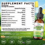 Doseur pratique des gouttes L-Lysine Monolaurine Elysx pour dosage précis.