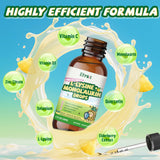 Ingrédients clés L-Lysine Monolaurine Elysx et vitamines pour le bien-être général.