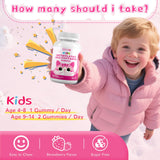 Bonbons gélifiés Élysx Kids avec DHA d’origine végétale, soutien cérébral et développement du cerveau.