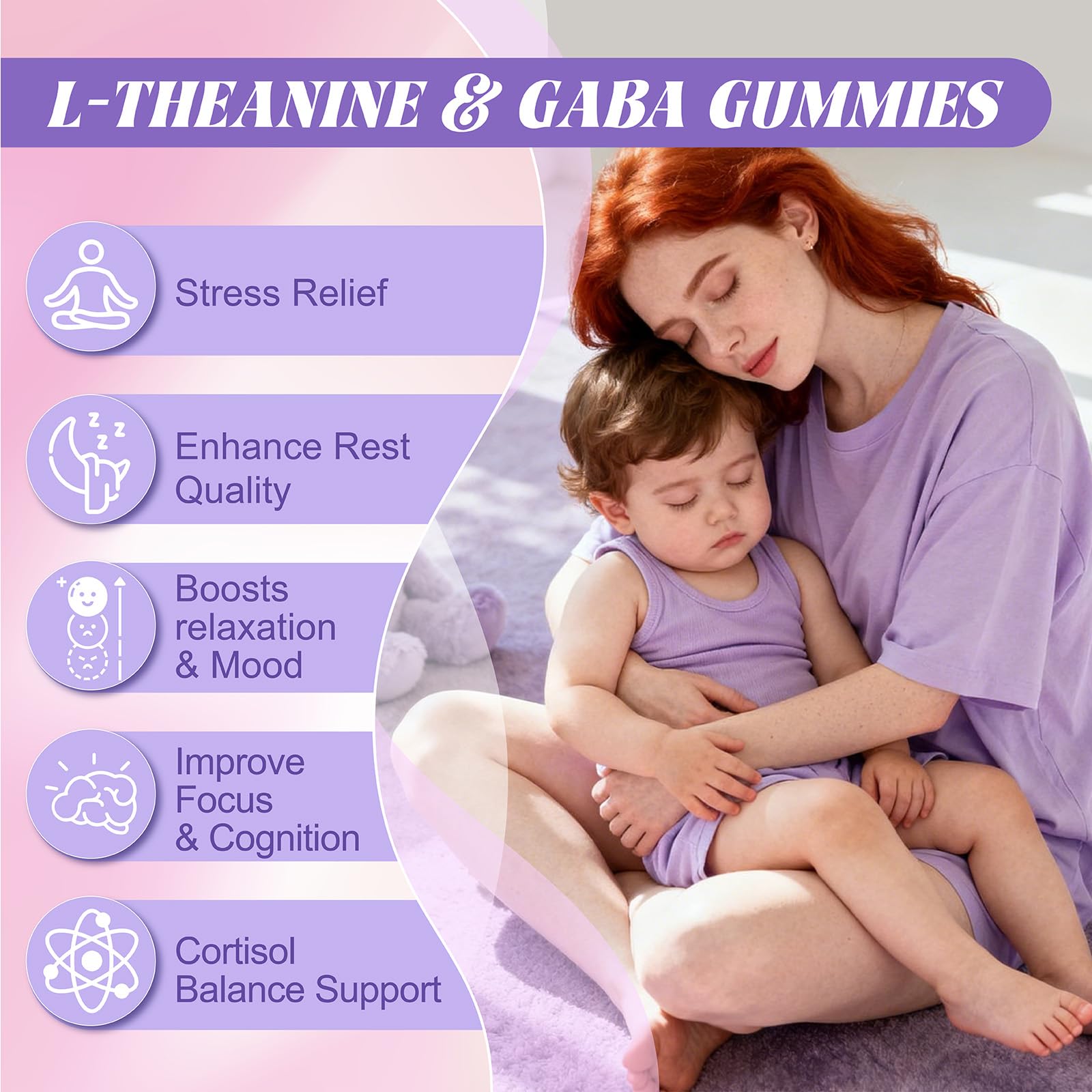 Composants des gommes Elysx L-Theanine et GABA en formulation liposomale.