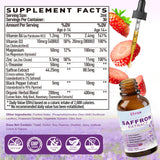 Elysx Safran Liposomal gouttes 2ml: dosage facile pour rituel quotidien sans effort.