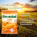 Em-eukal bonbons gorge miel, petit format idéal en déplacement.