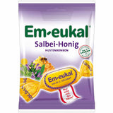 Em-Eukal bonbons sauge miel, emballage visible et douceur aromatique.