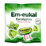 Em-Eukal Eucalyptus 50 g – boîte, pour une gorge apaisée et rafraîchissante.