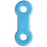 Sangles EMA bleues et fermes, 20 mm, pour un ajustement durable.
