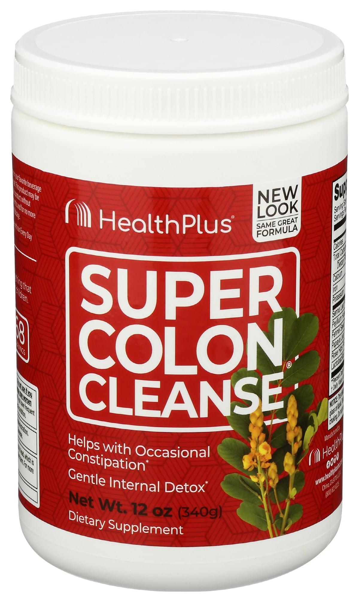 Emballage Health Plus Super Colon Cleanse prêt à être utilisé dans votre routine détox.