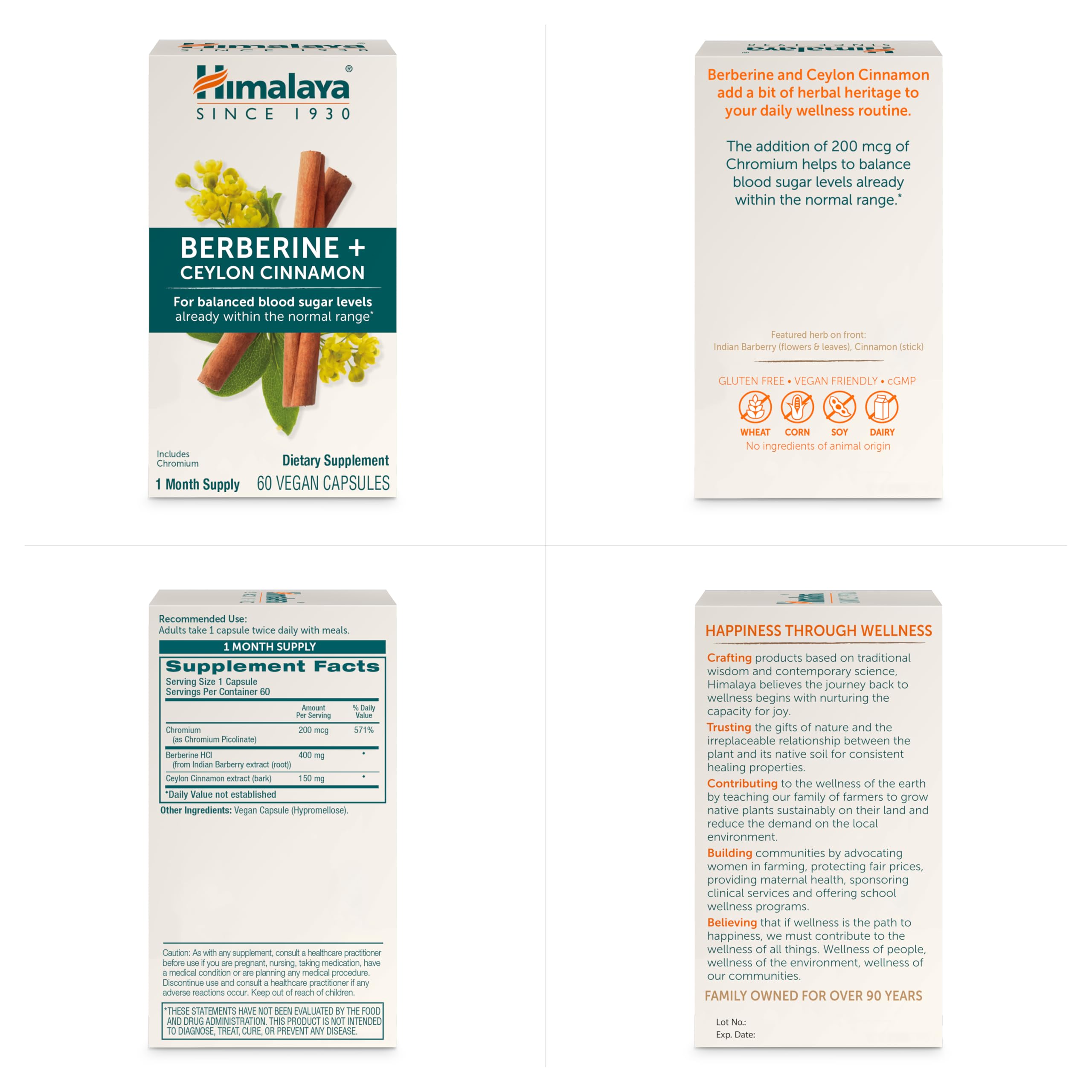 Emballage Himalaya Berberine — présentation soignée et confiance