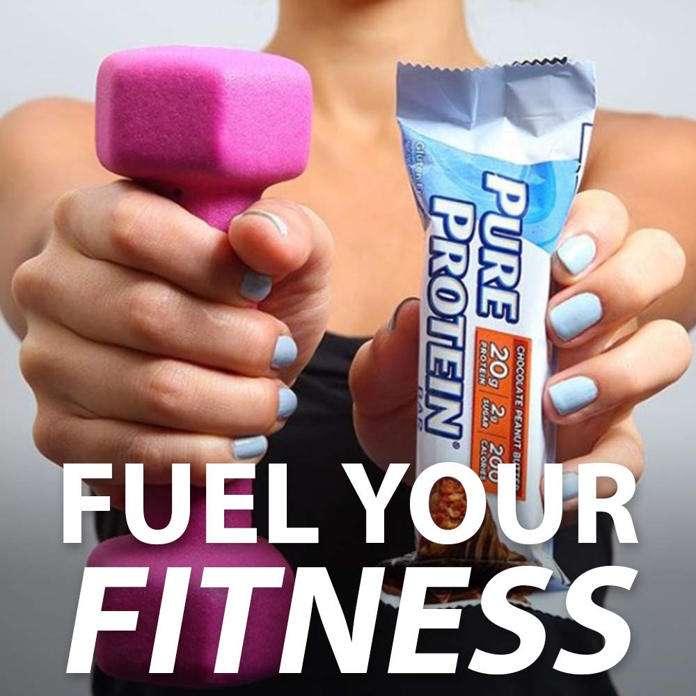 Emballage pratique Pure Protein, idéal pour le sac et les pauses.