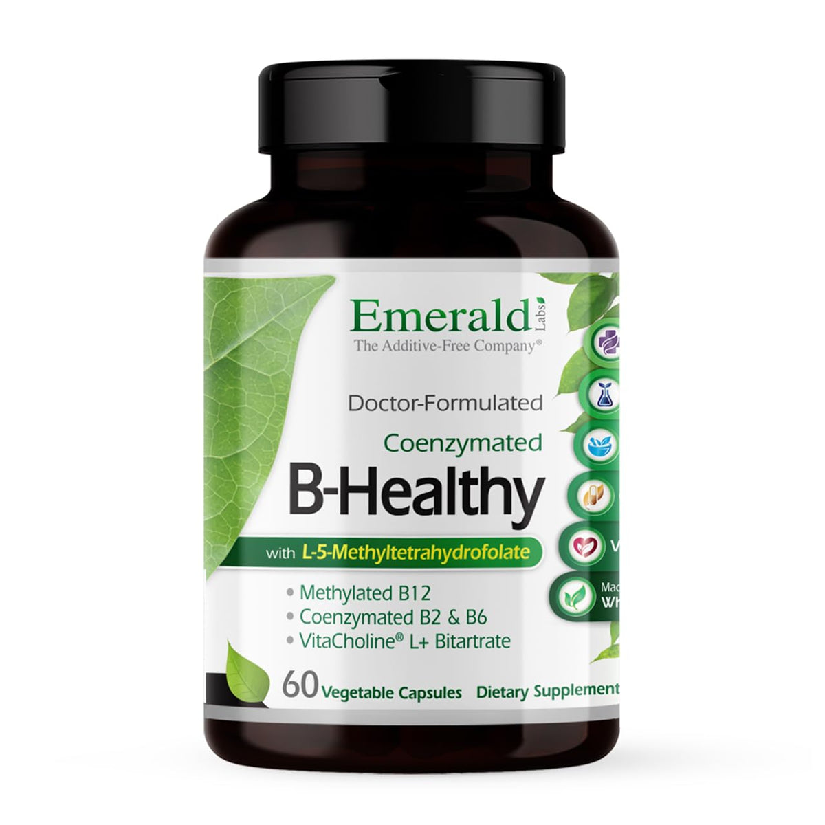 EMERALD LABS B-Healthy – complexe B en bouteille, soutien immunitaire et énergie durable.