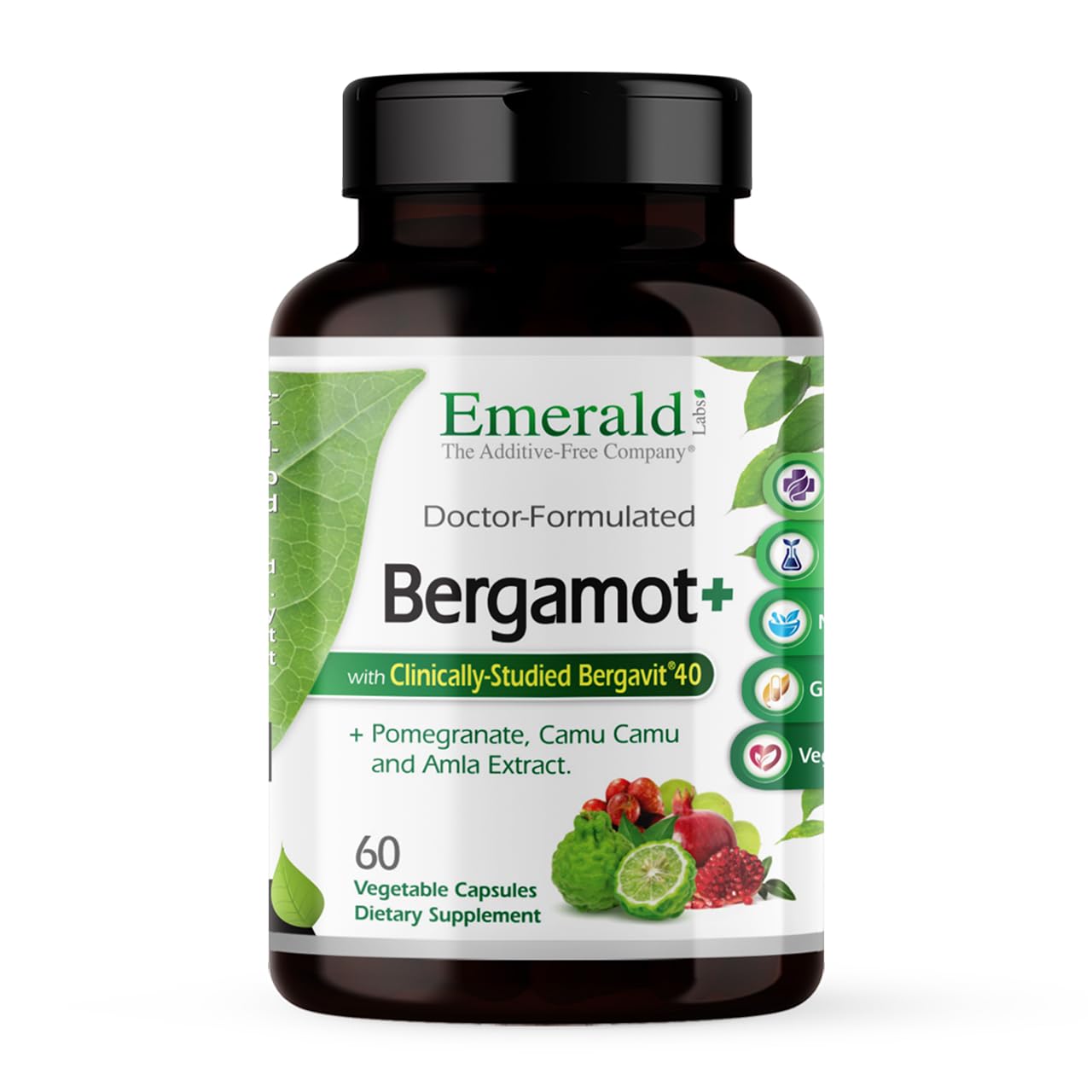 Bouteille Bergamot+ d'EMERALD LABS prête à être intégrée à votre routine.