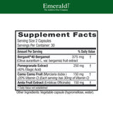 Capsules Bergamot+ d'EMERALD LABS faciles à prendre au quotidien.