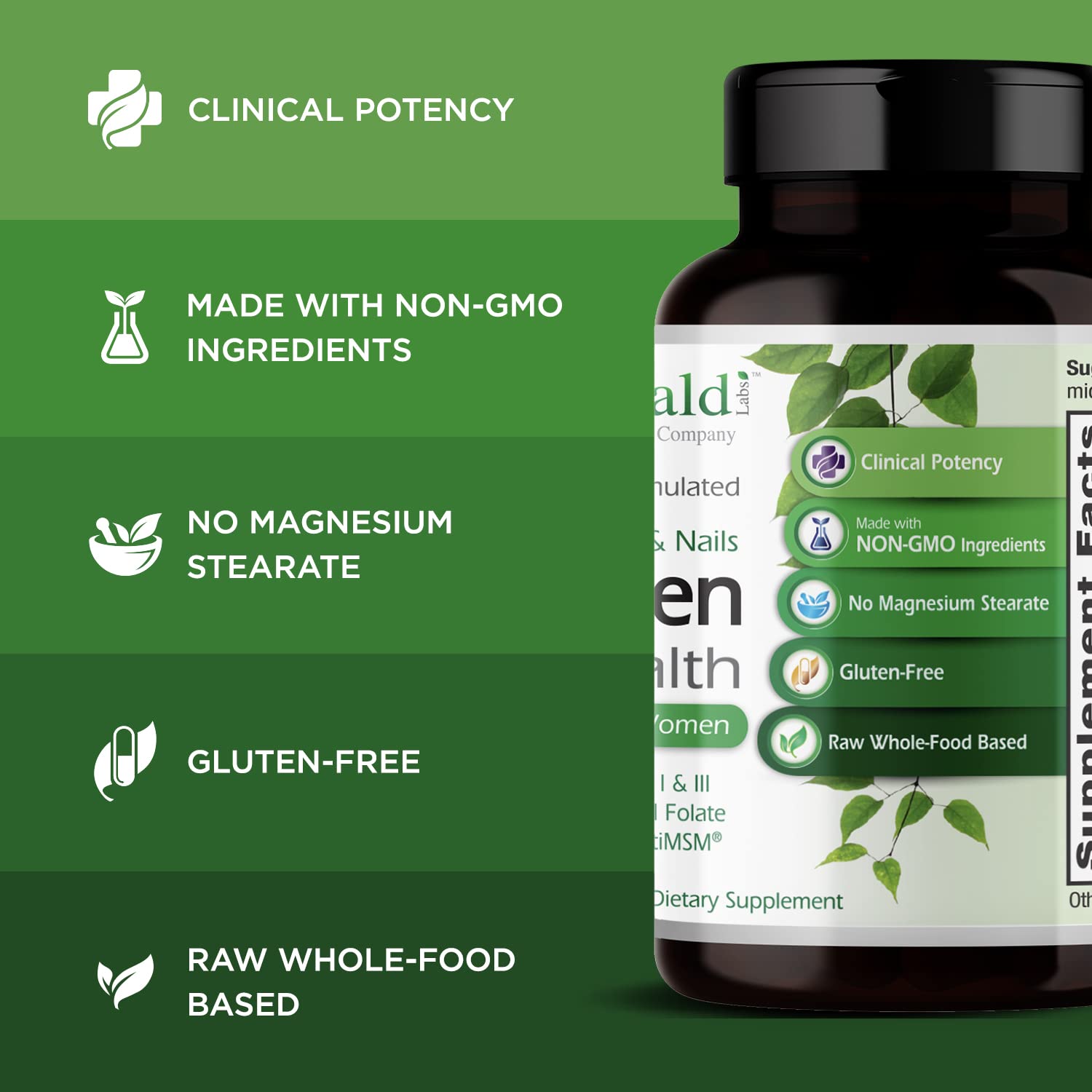 Emerald Labs Beta-Sitosterol—capsule, soutien potentiel des ongles et peau