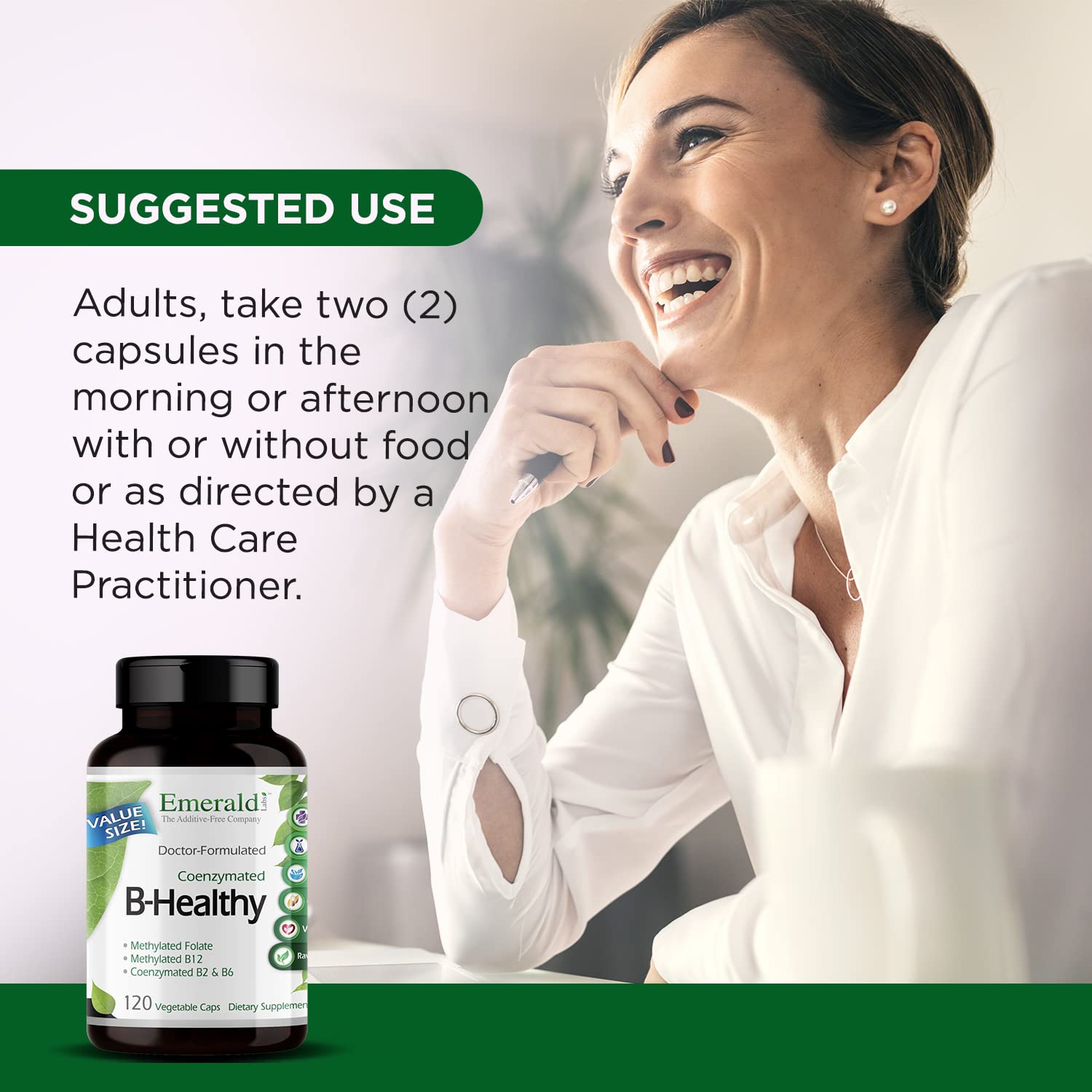EMERALD LABS B-Healthy: complément vegan pour énergie et équilibre quotidien