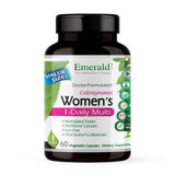 EMERALD LABS : bouteille de multivitamine féminine, facile à intégrer à la routine.