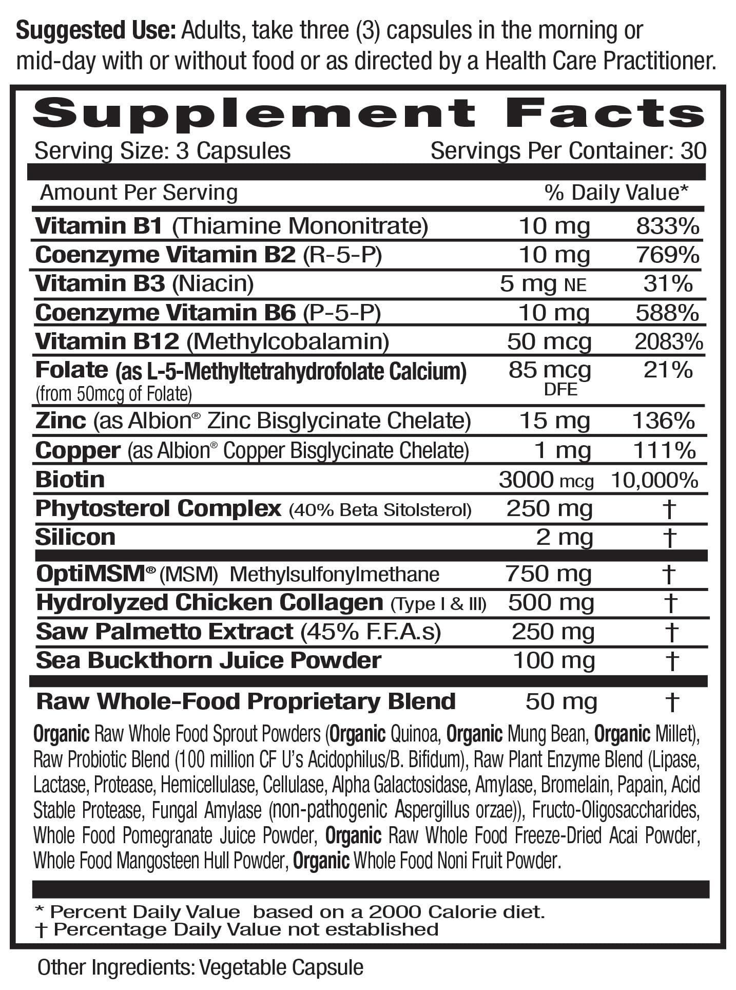 Emerald Labs Collagen Health—capsules, soutien des cheveux et de l'épiderme
