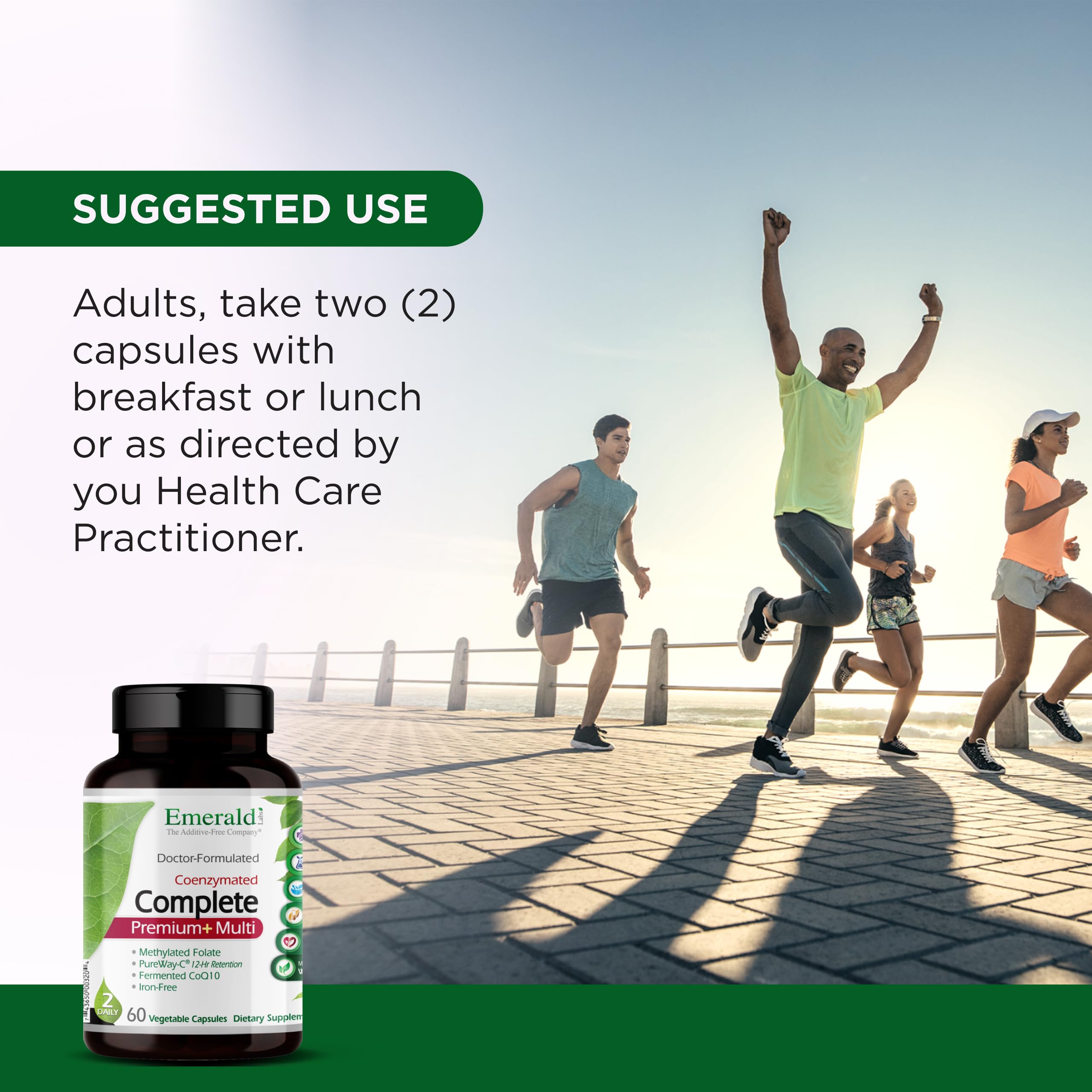 EMERALD LABS Complete Premium Multi — emballage affichant 60 capsules végétales, format pratique.